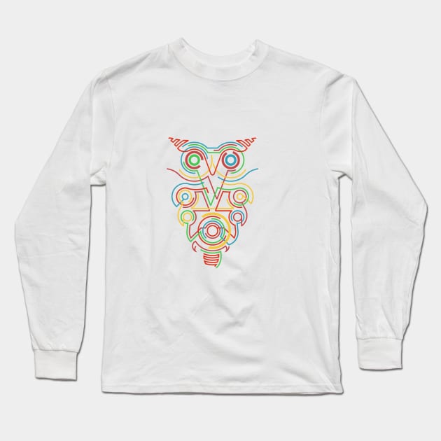 owl Long Sleeve T-Shirt by gazonula
